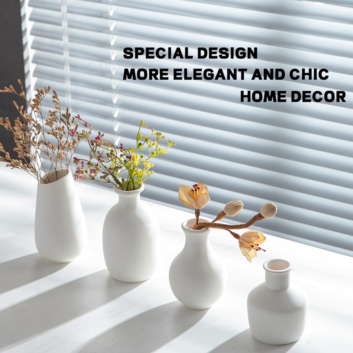 Boho Black Vase — Set of 12 - View 7