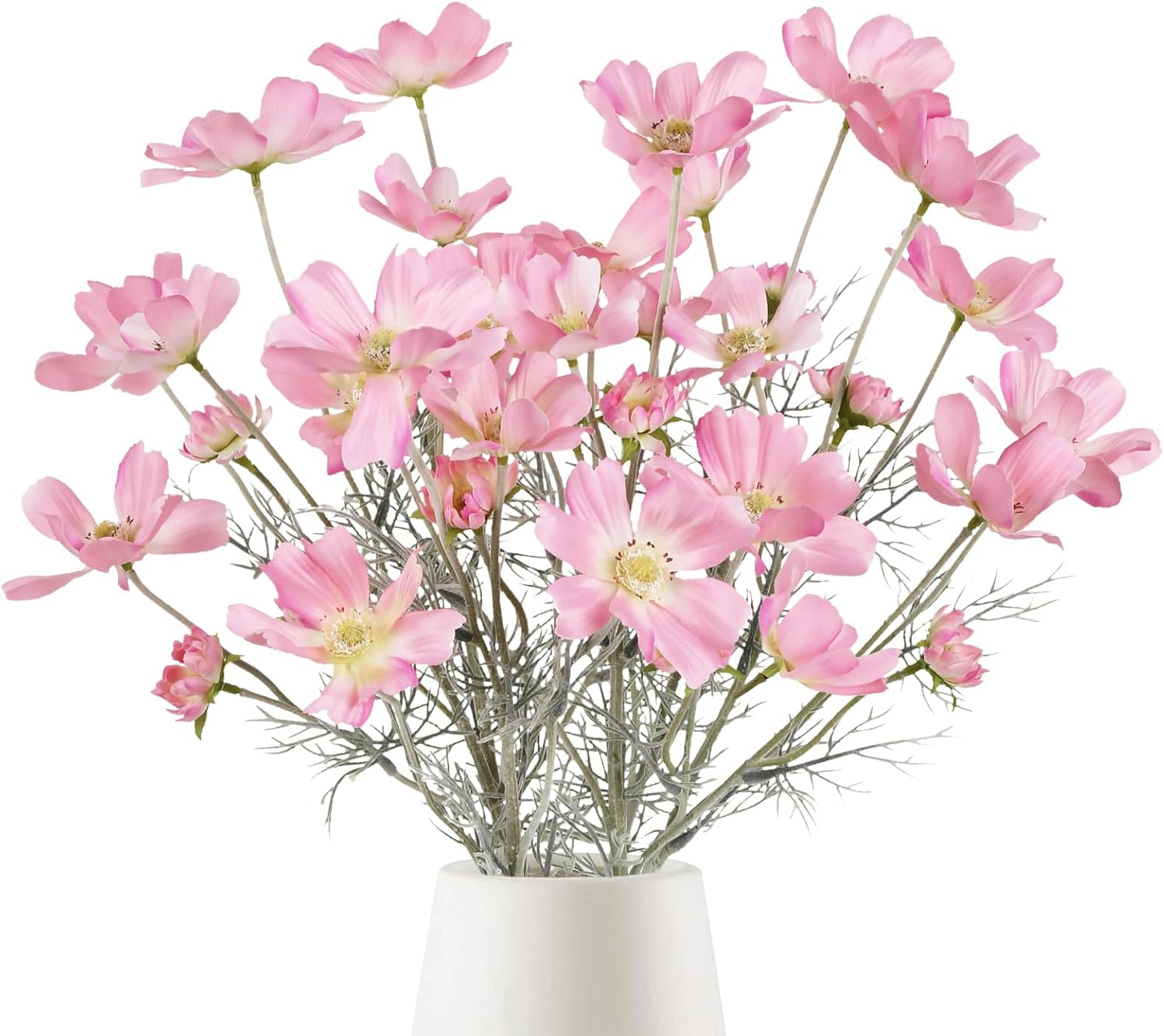 Blue Artificial Plant — 24" — Pink