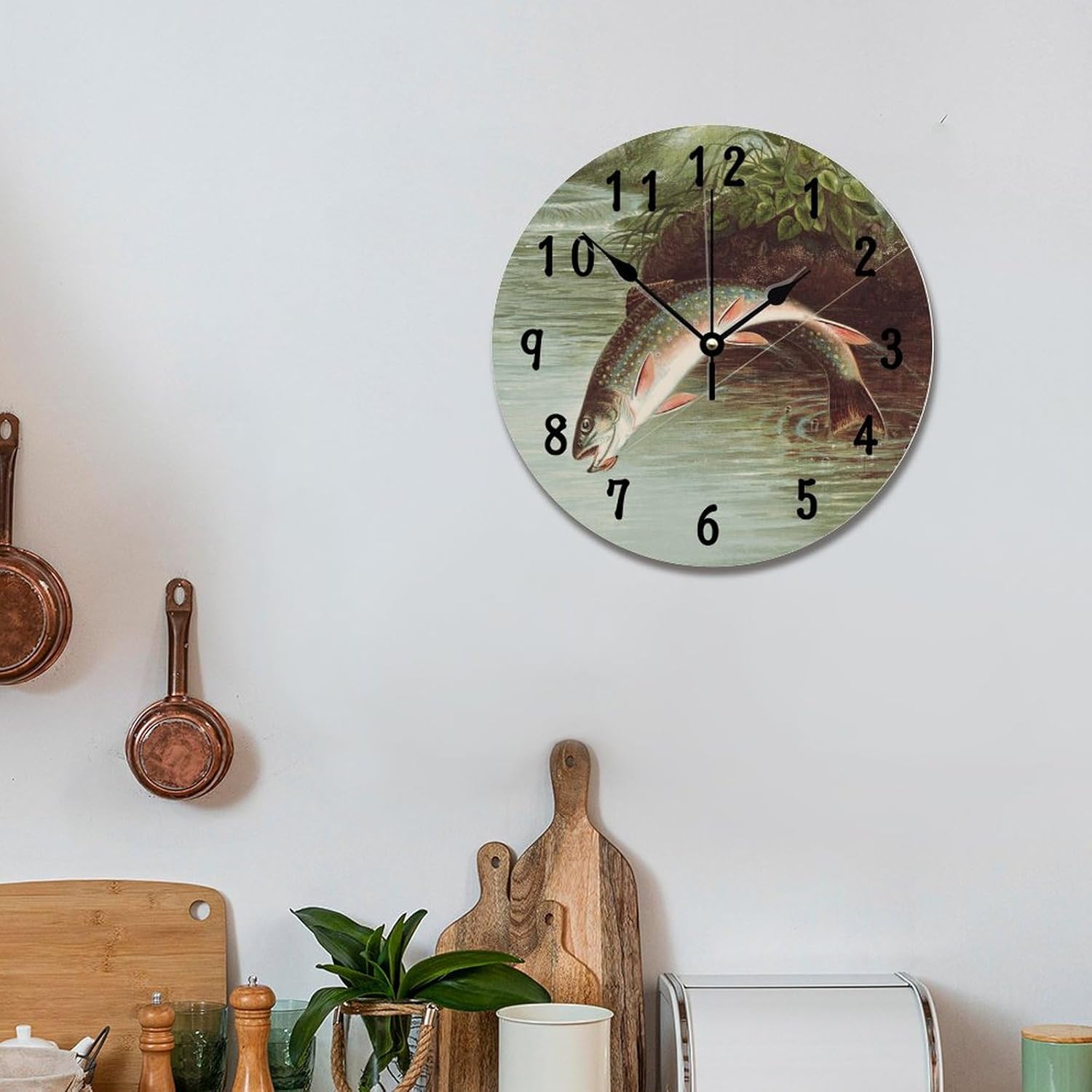 Battery Operated Farmhouse Wood Wall Decor — 10" - View 6