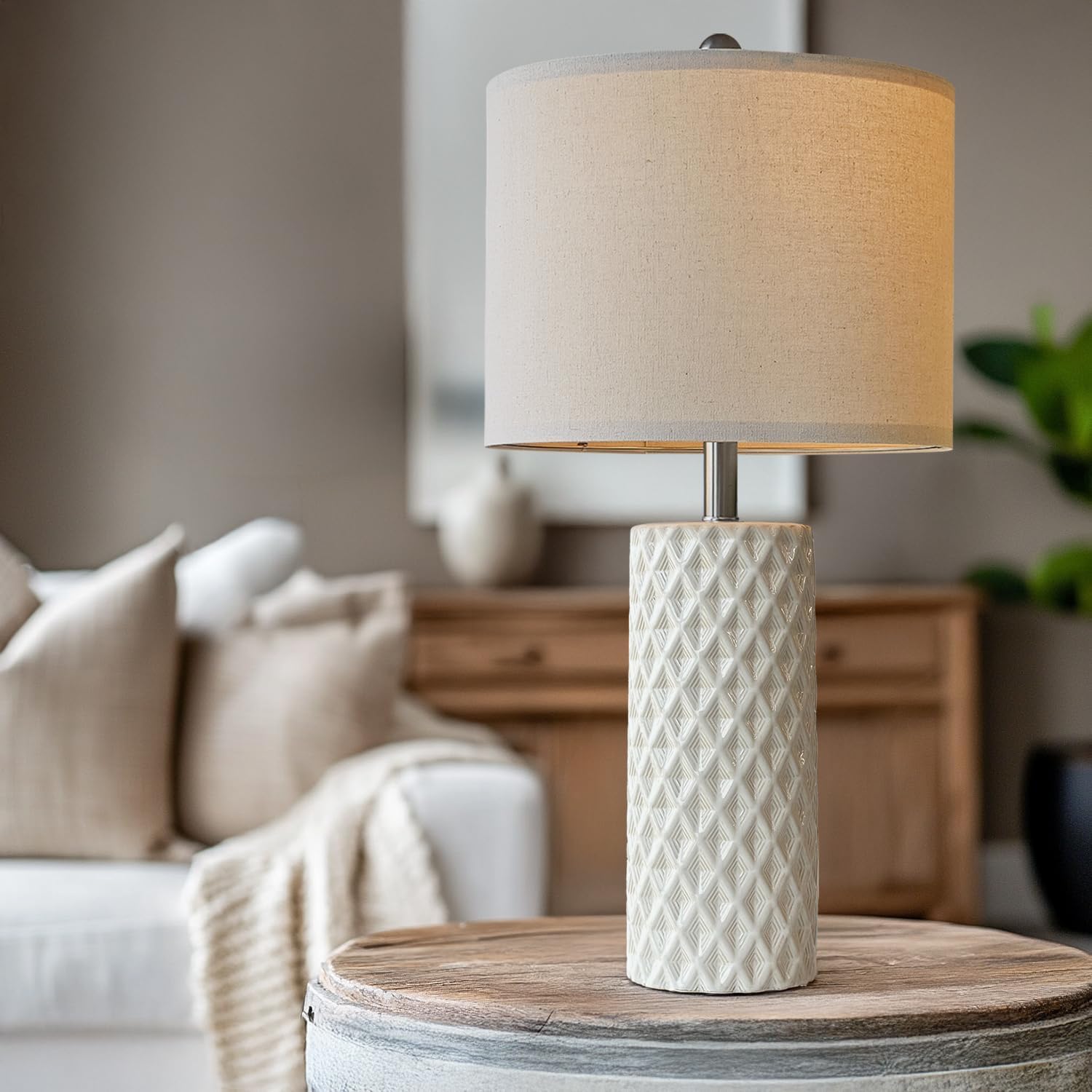 Vintage Modern Green Bedside Lamp — 26" - View 2