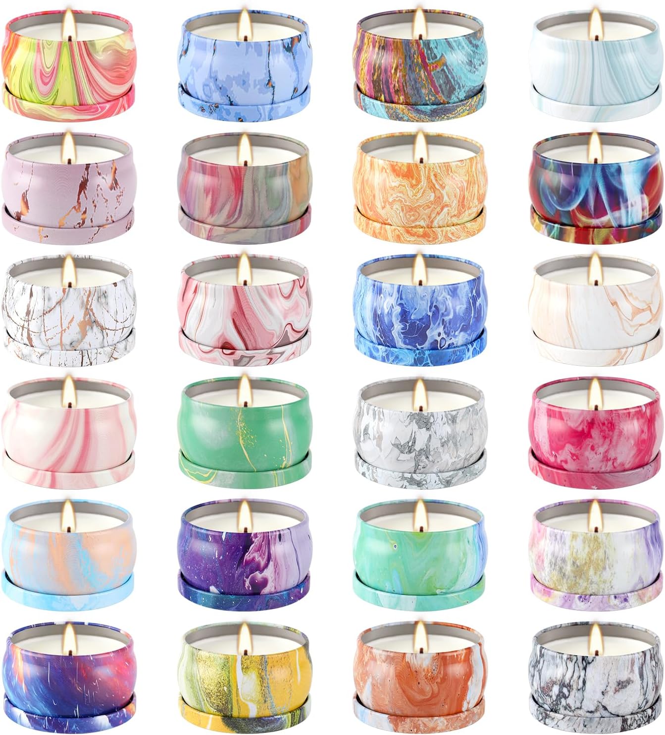 Soy Wax Black Scented Candle — 24painting