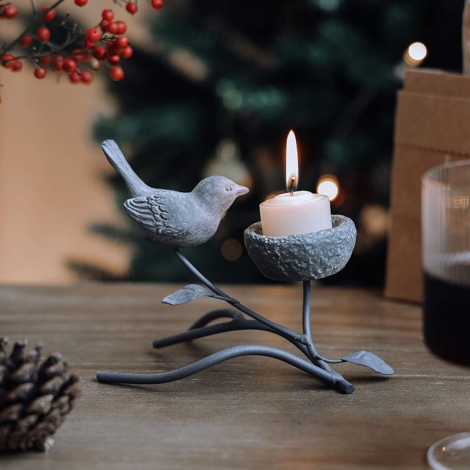 Vintage Luxe Metal Candle - View 2