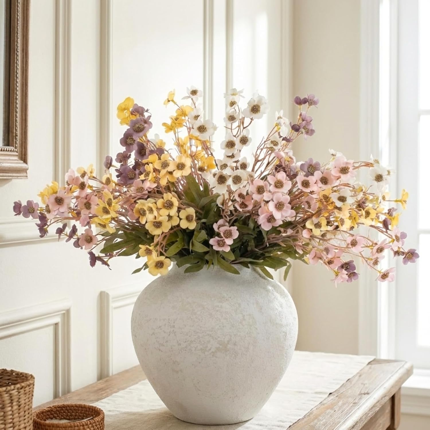 Pink Artificial Flowers — 33.5" — Wildflowers