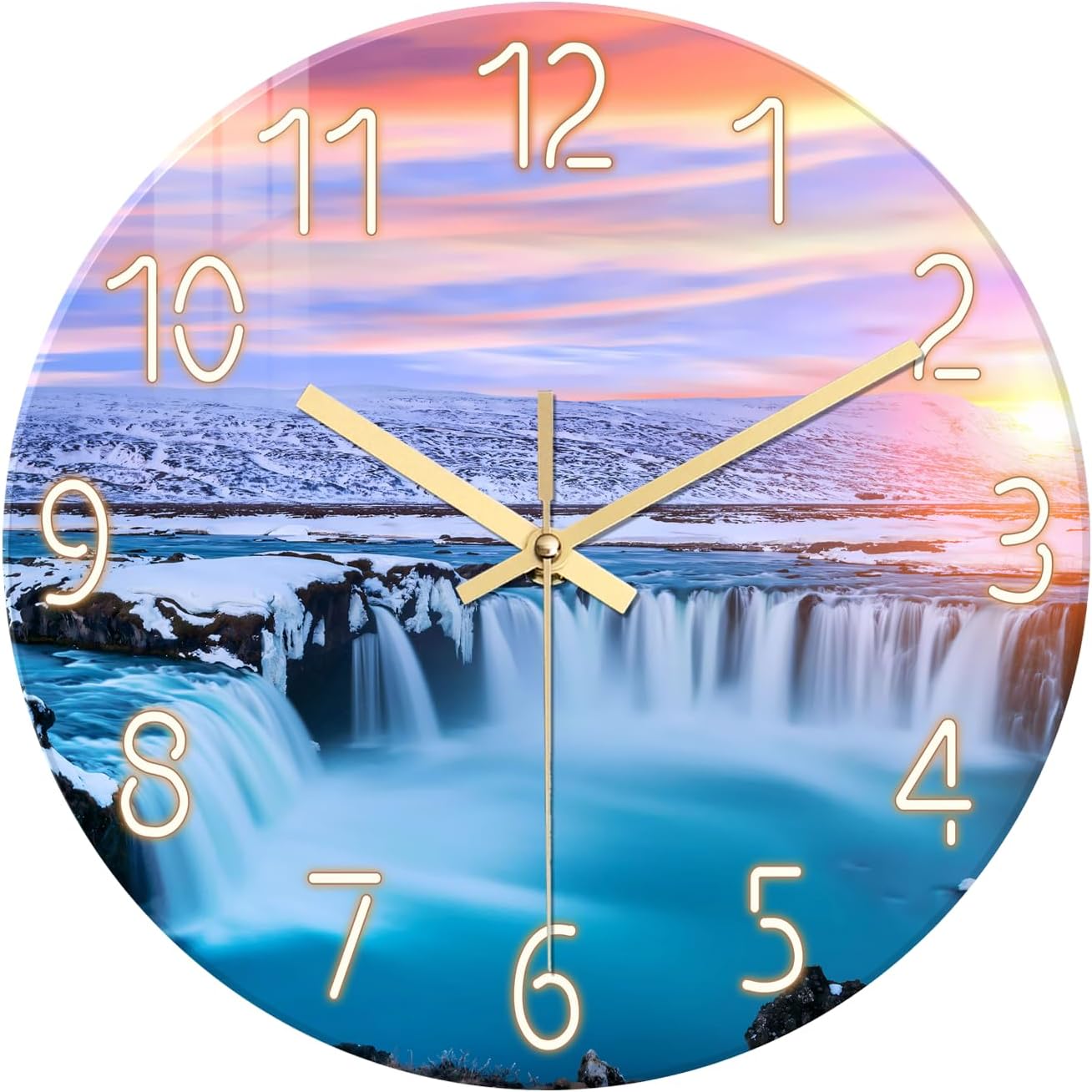 Battery Operated Black Wall Clock — 16" — 14 Inch