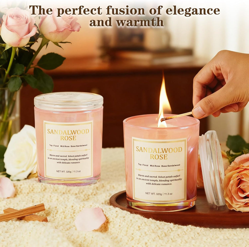 Soy Wax Beige Scented Candle - View 5