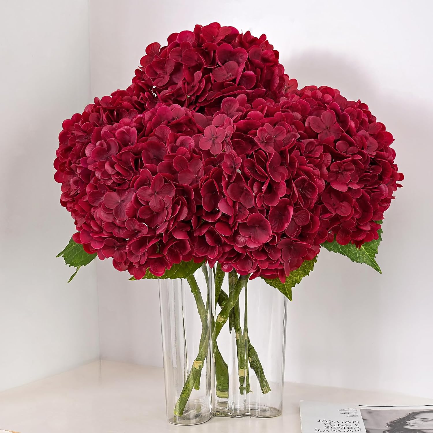 Blue Artificial Flowers — 3Pcs