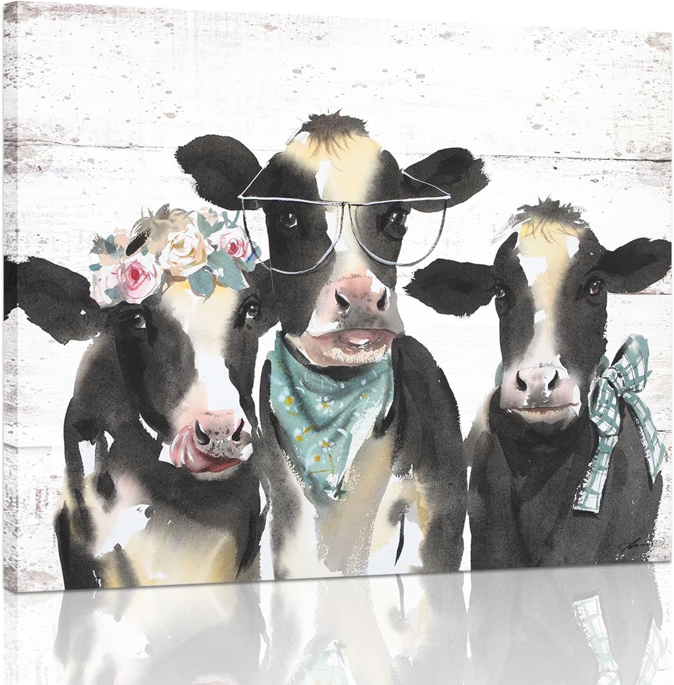 Farmhouse Metal Canvas Wall Art — 24" — 15"L x 12"W
