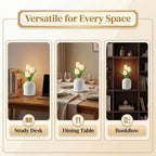 USB Luxe Blue Bedside Lamp - View 3