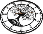Battery Operated Mid-Century Metal Wall Clock — 24" - View 5