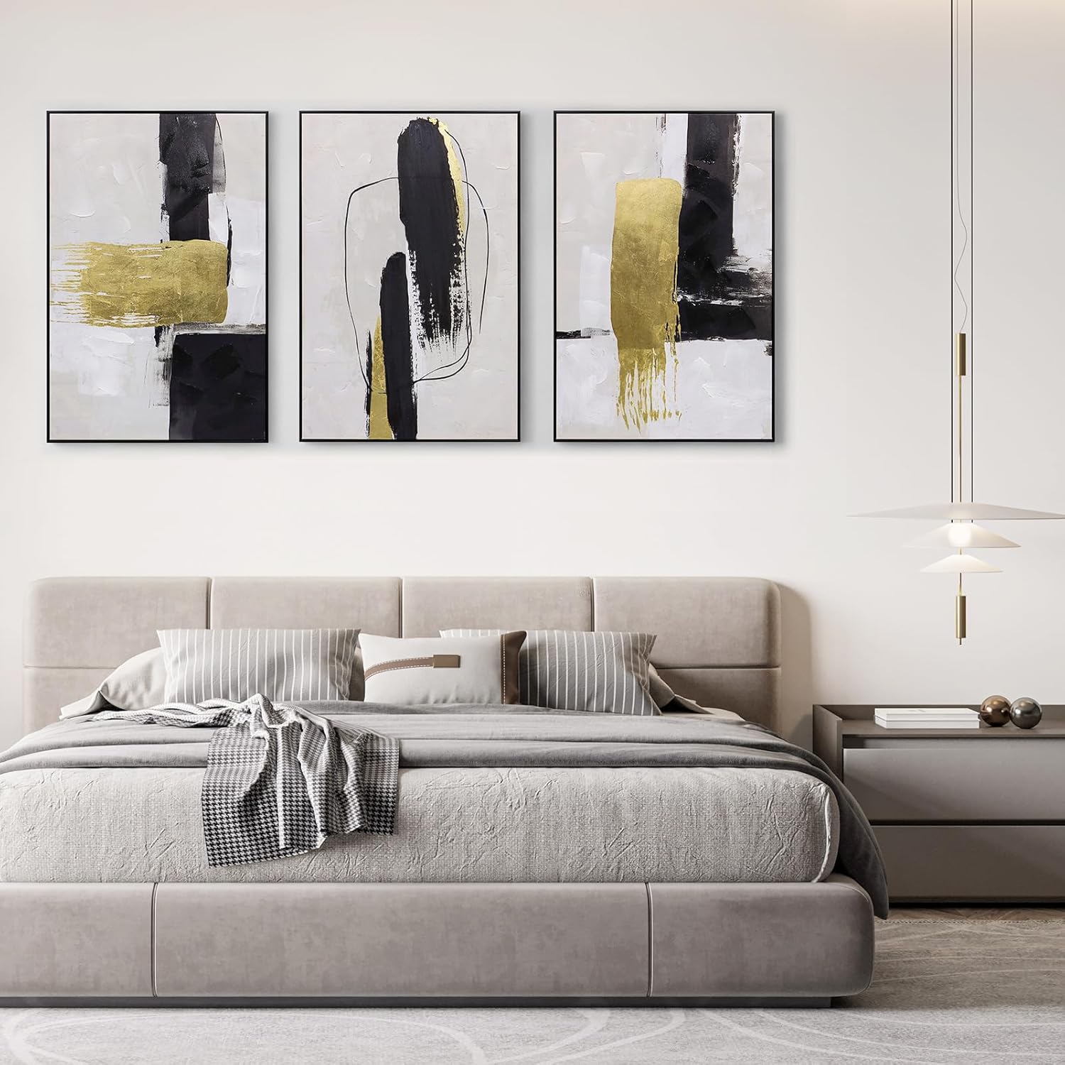 Framed Luxe Gold Canvas Wall Art — 16" - View 8
