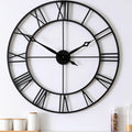 Oversized Modern Black Wall Art — 30" — Black Roman Numeral