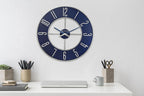 Battery Operated Modern Metal Wall Clock — 27" - View 6