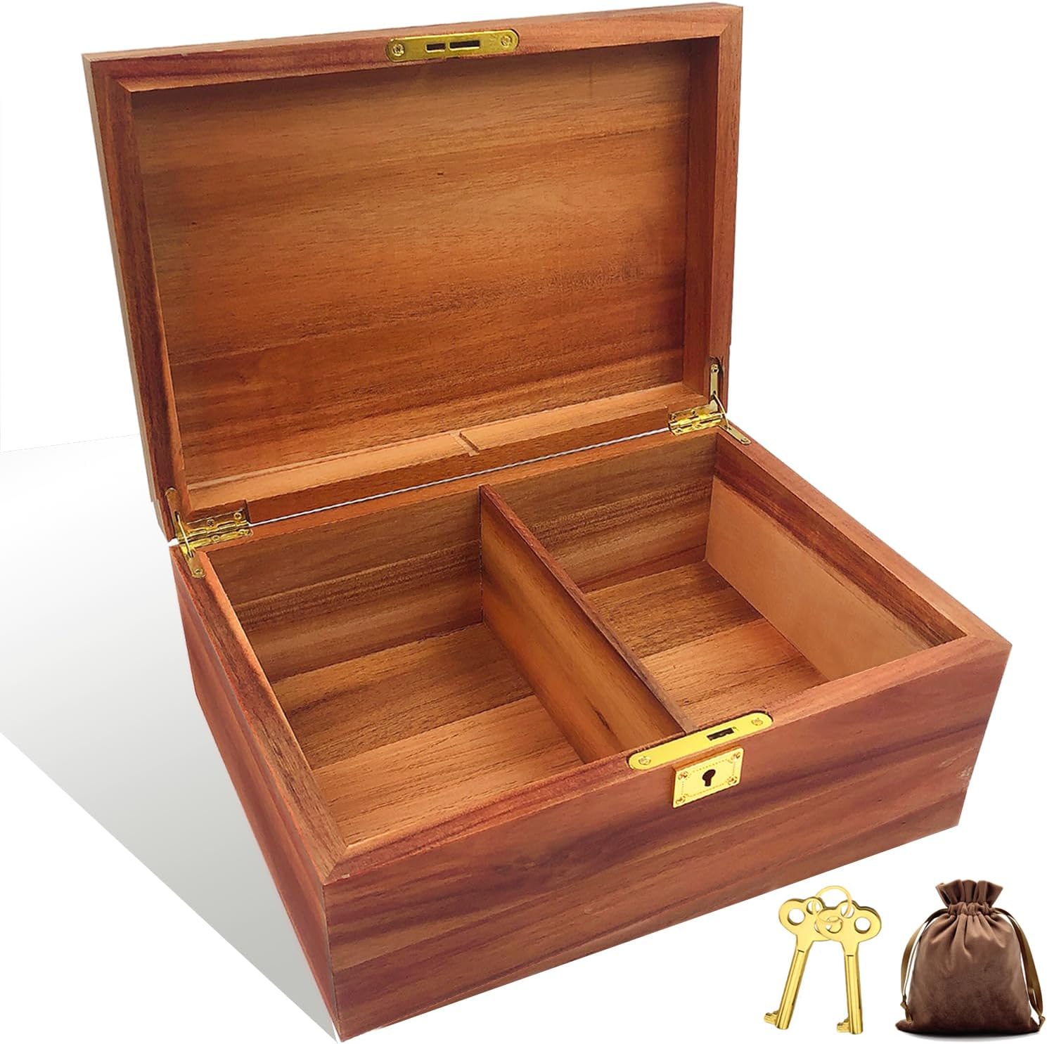Wood Storage Basket — Key-Partition
