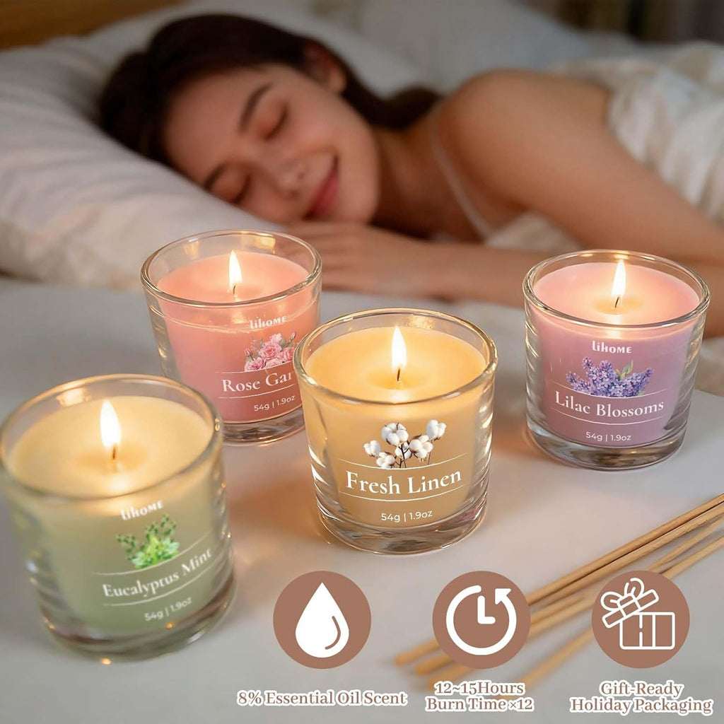 White Scented Candle - View 5