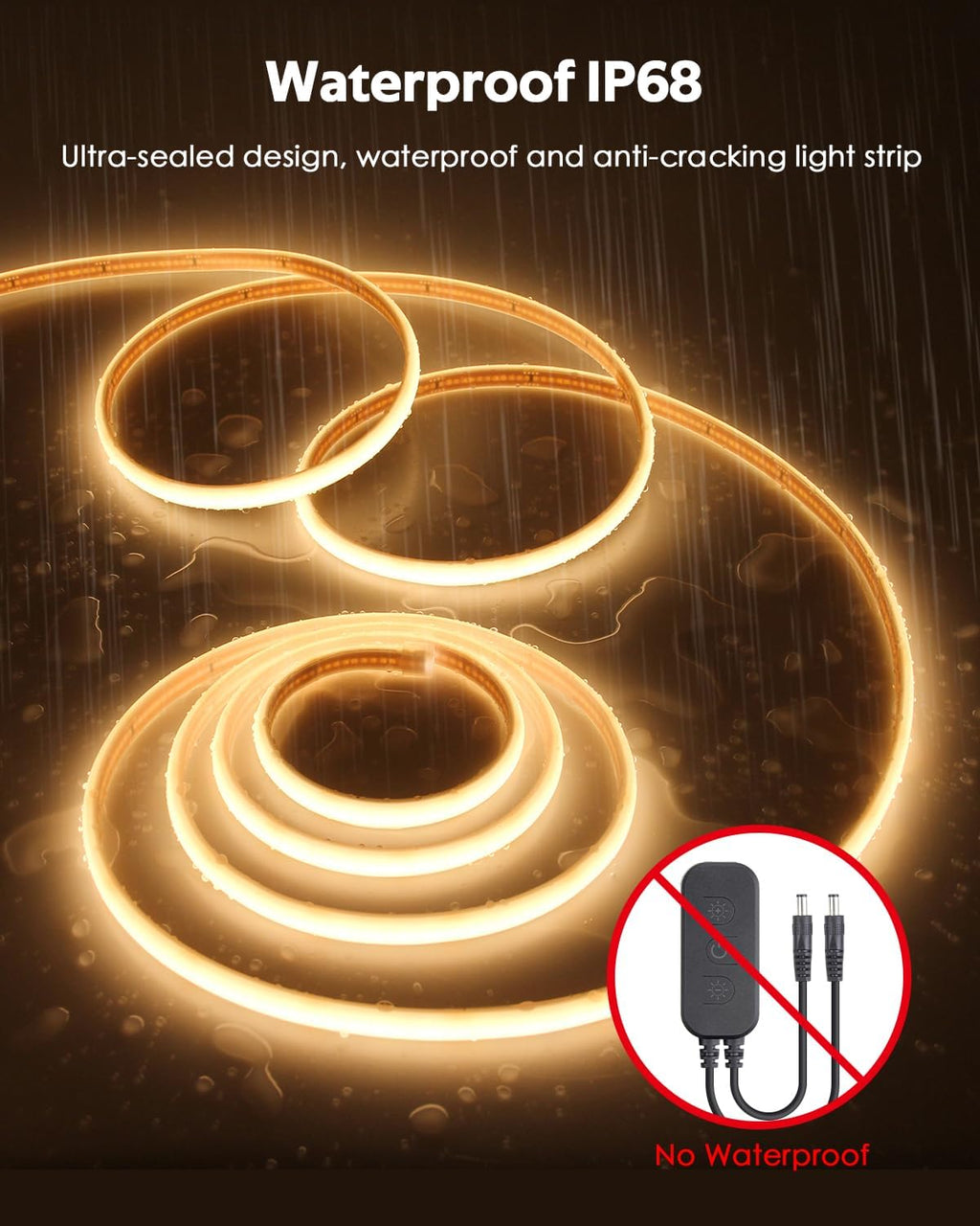 Dimmable White LED Strip Light - View 2