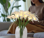 Lighted Blue Artificial Flowers - View 6