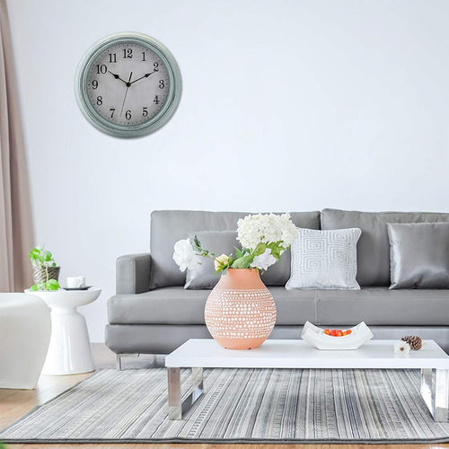 Battery Operated Farmhouse Wall Clock — 12" - View 2