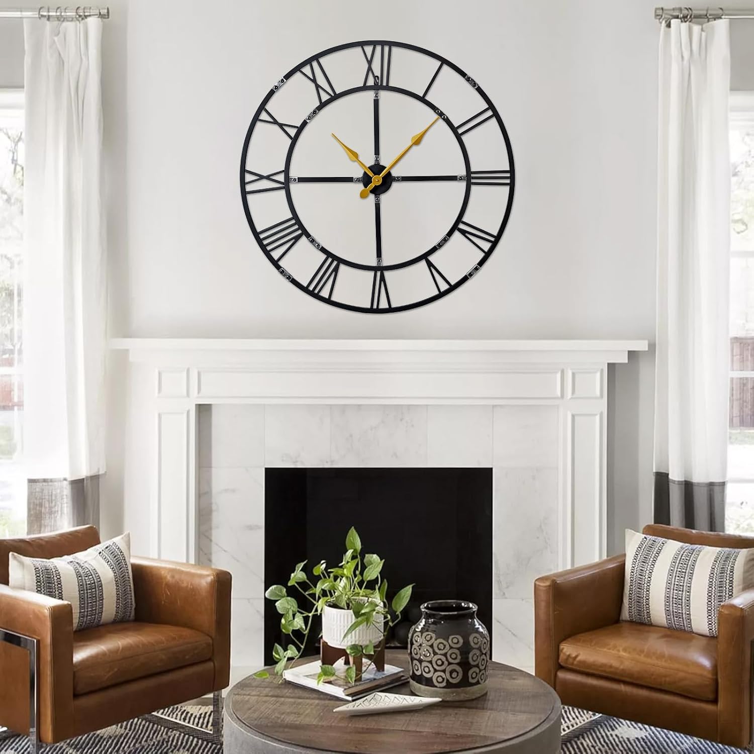 Oversized Farmhouse Black Wall Art — 32" - View 3