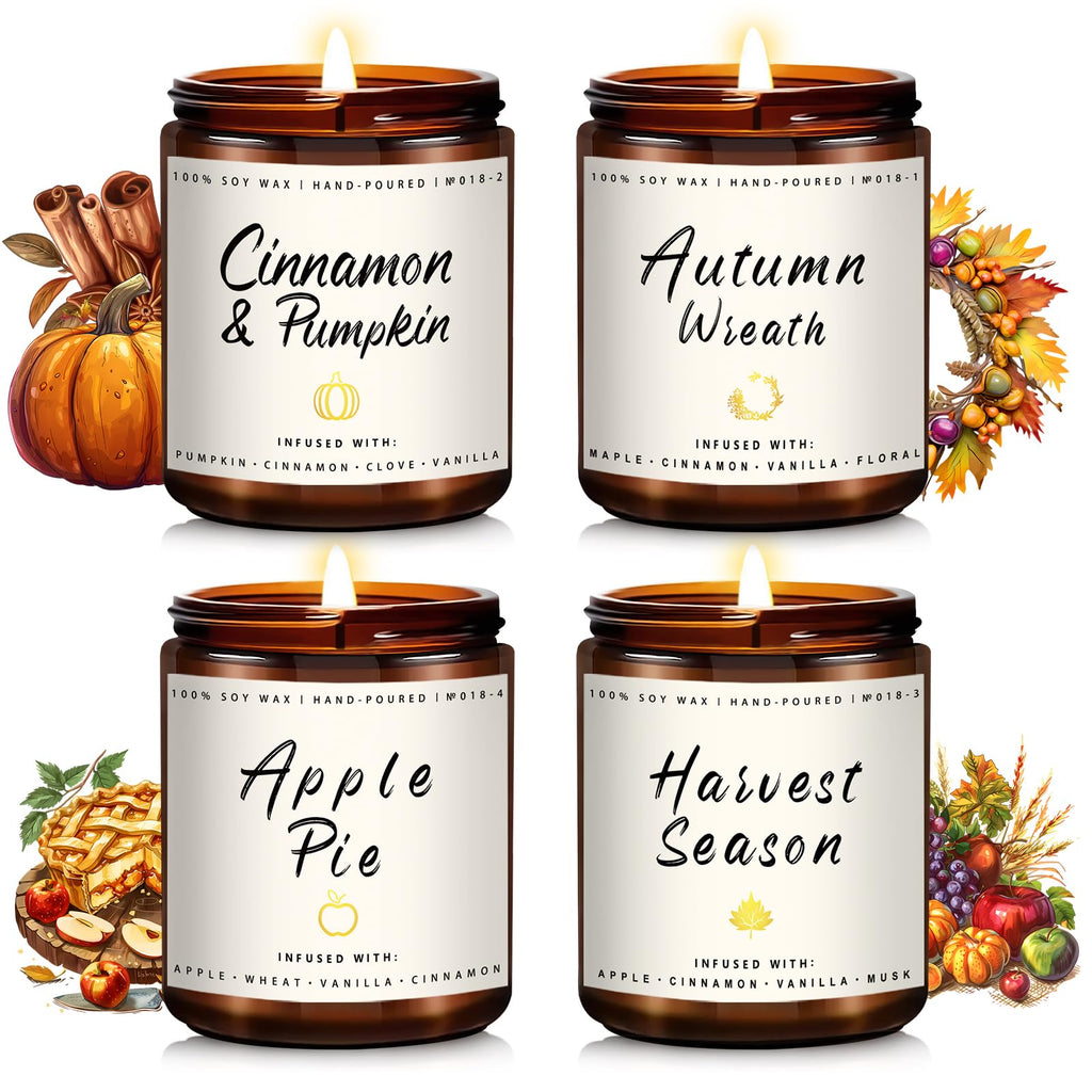 Soy Wax Scented Candle — Set of 4