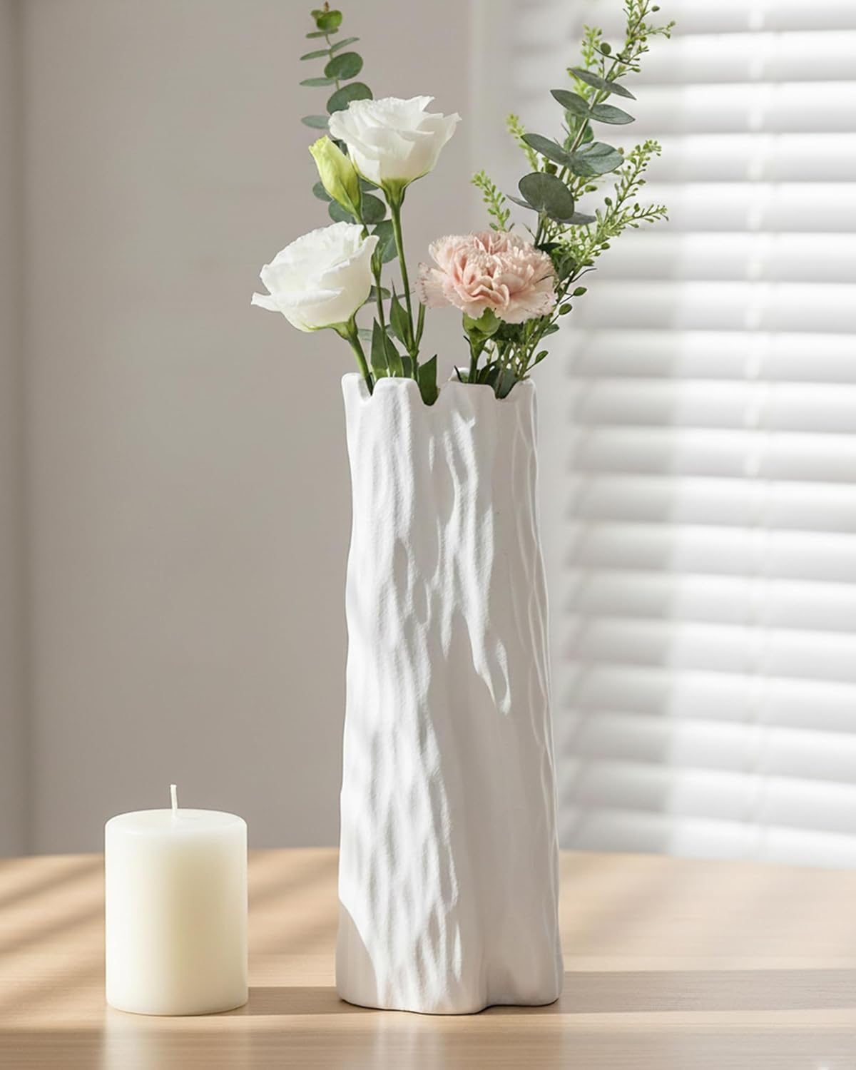 Boho Black Flower Vase — 7" - View 6