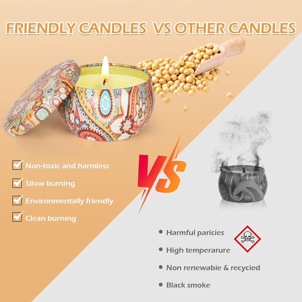 Soy Wax Metal Scented Candle - View 3