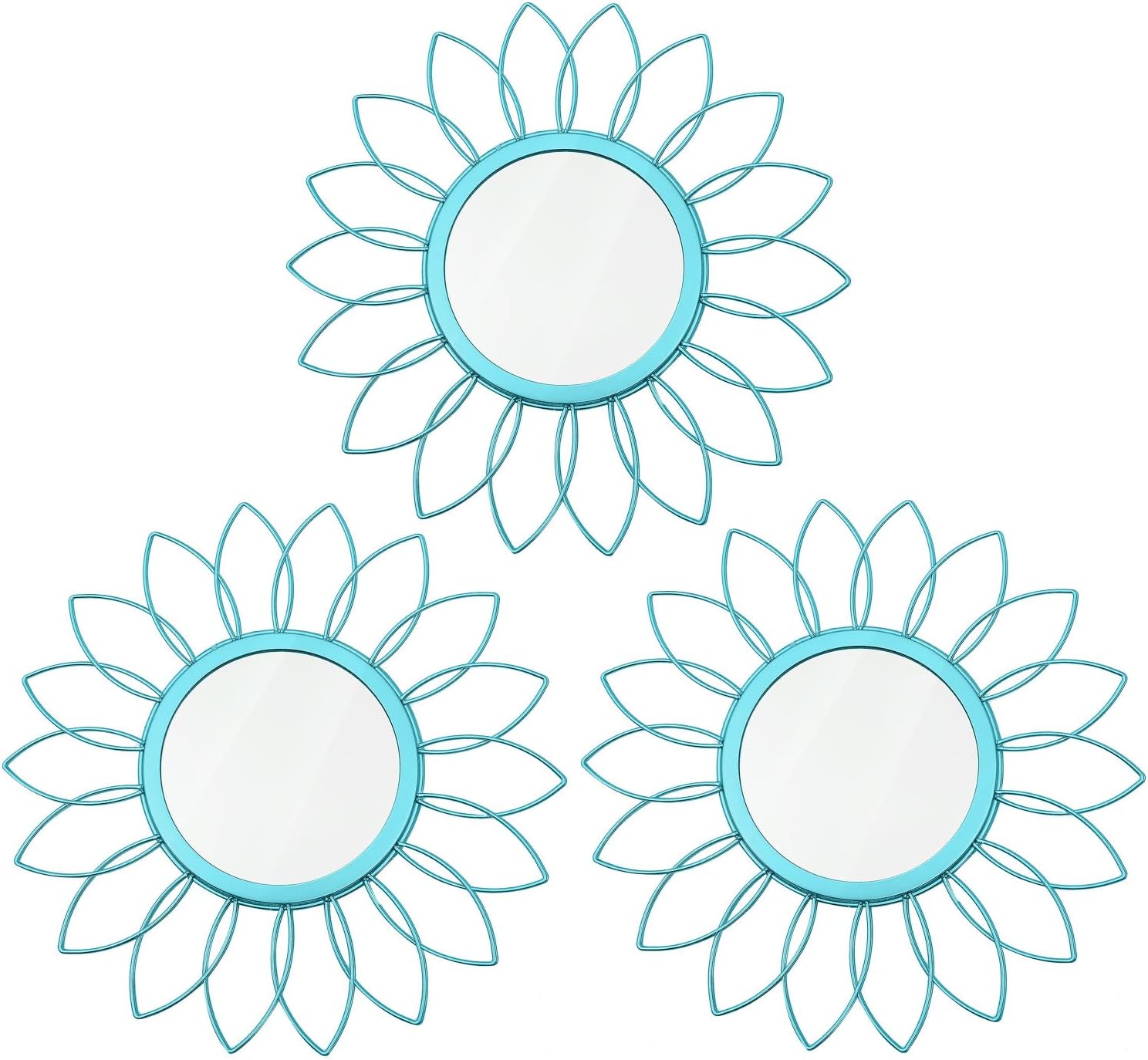 Black Wall Mirror — Greenish Blue