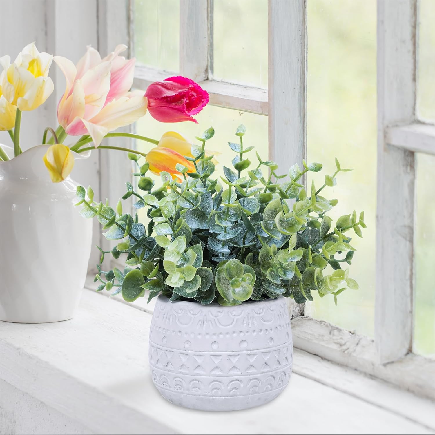 Modern Black Artificial Plant — 7.1" - View 4