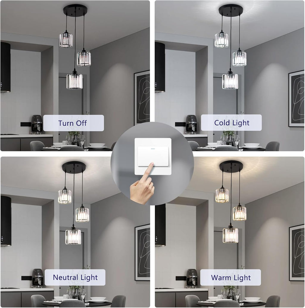 Adjustable Luxe Black Chandelier - View 4