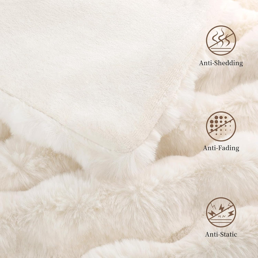 Beige Throw Pillow — 50" - View 5