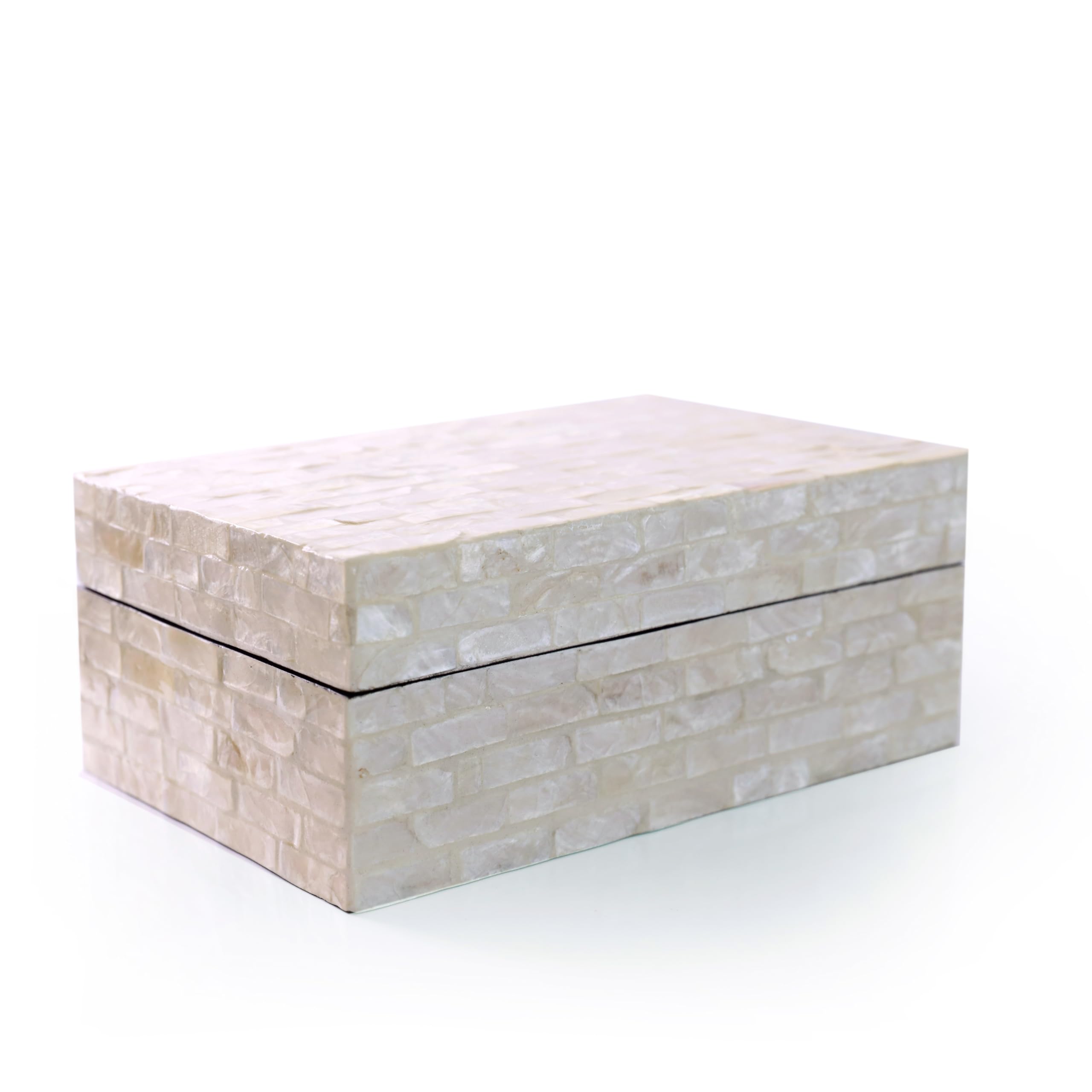 Rectangular Wood Storage Basket