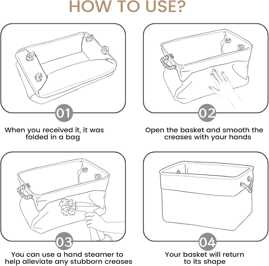 Beige Storage Bin — 2" - View 8