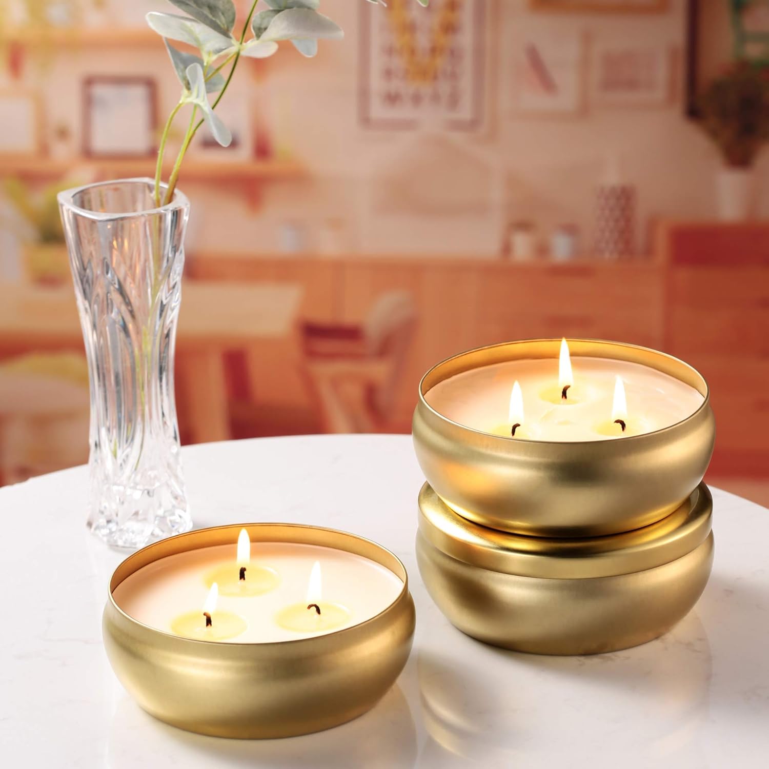Soy Wax Metal Scented Candle - View 2