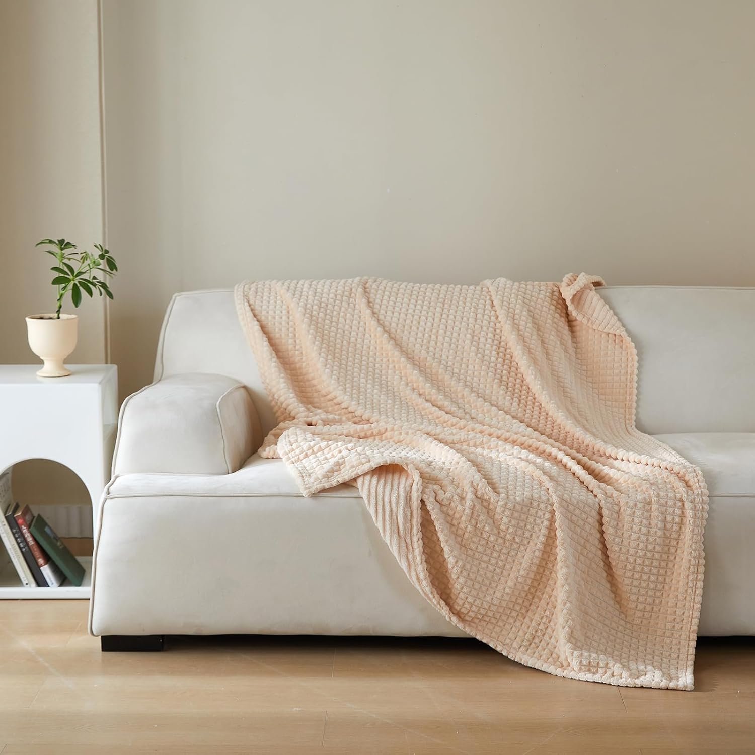 Beige Throw Pillow — 50" — 50" x 70"