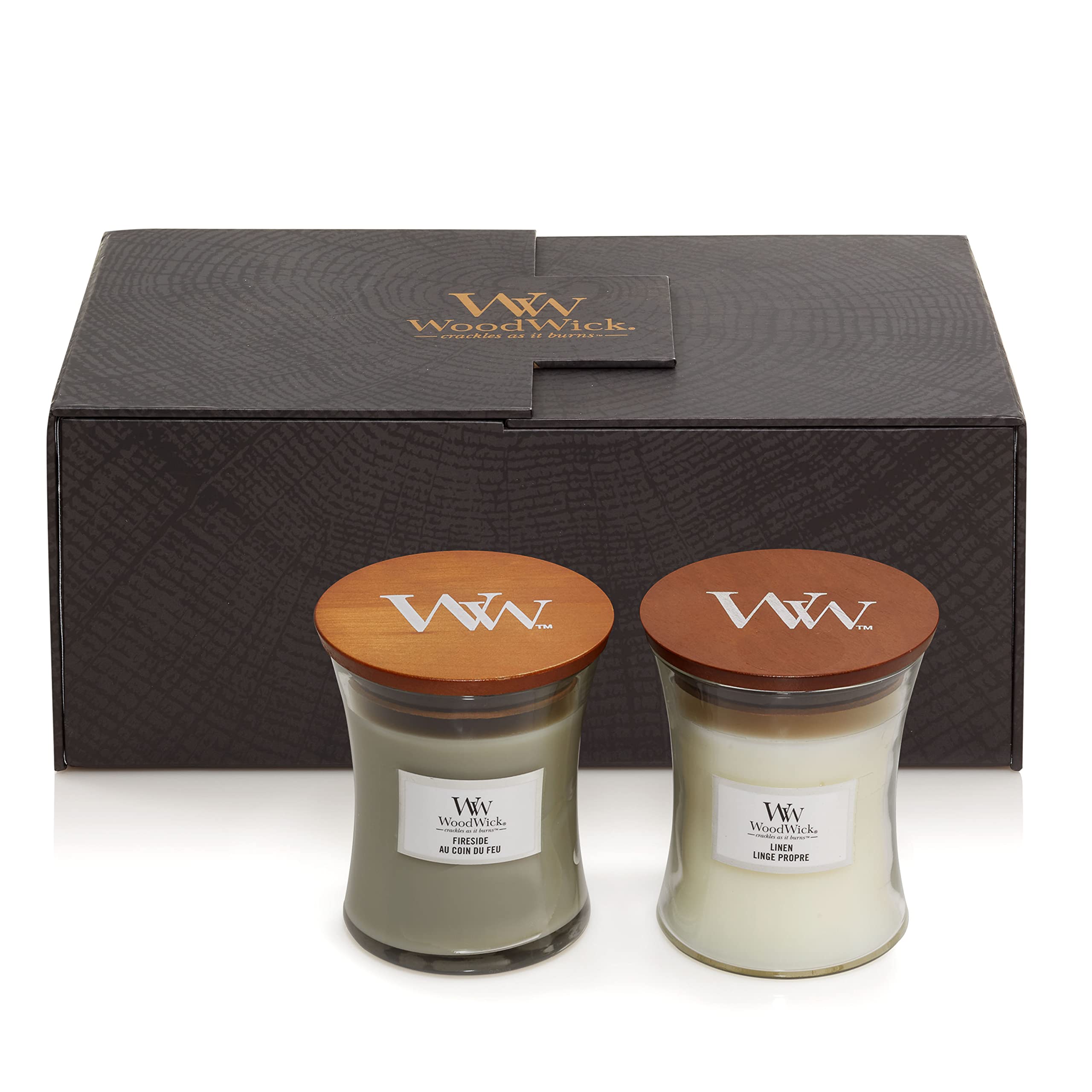 Linen Wood Scented Candle