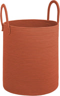 Boho Brown Throw Pillow — 20" — Brick Red