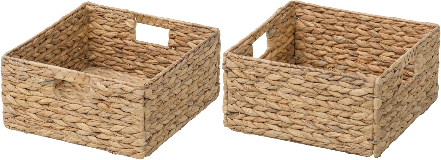 Boho Metal Storage Basket — 12" — 12"x12"x6"