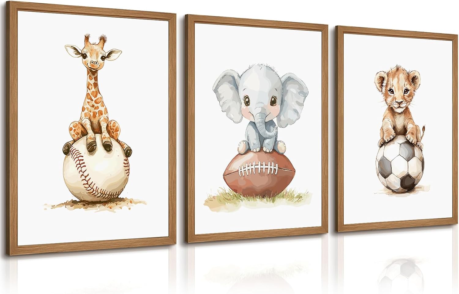 Framed Wood Canvas Wall Art — 12" — 16"x24" Framed