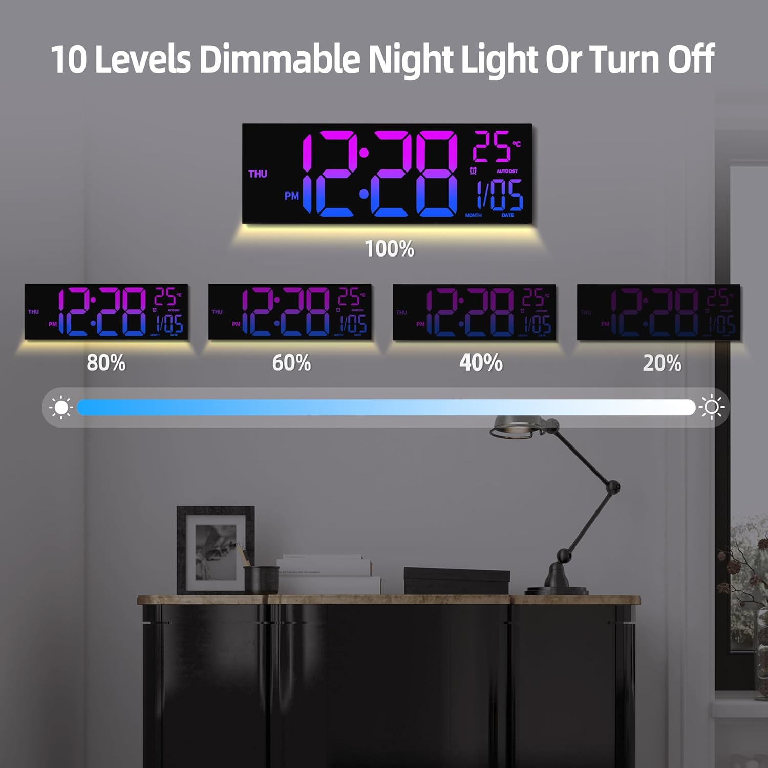 Black Table Lamp — 16.2" - View 5