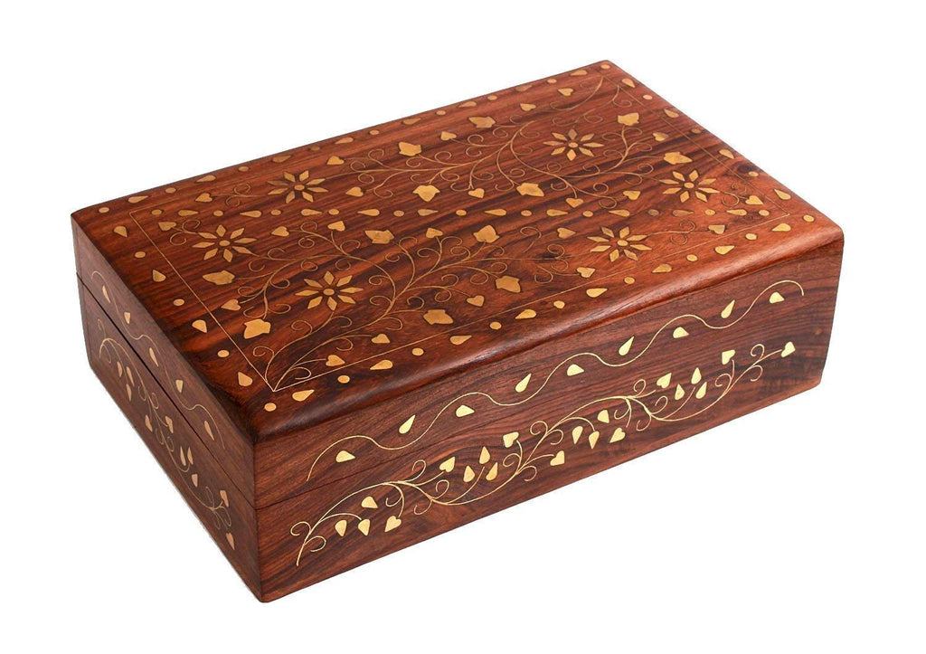 Luxe Wood Storage Basket — 8x5