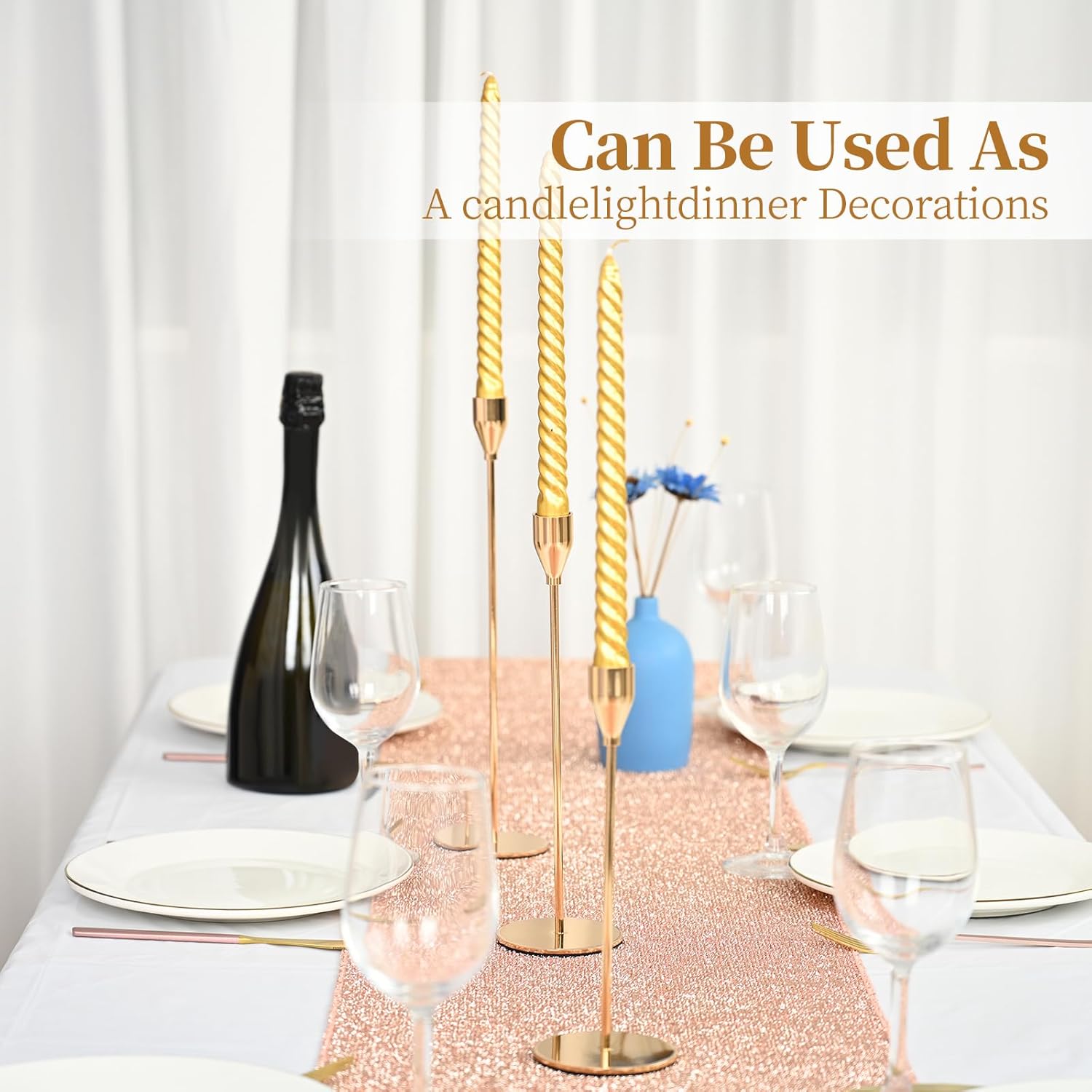 Luxe Gold Candle — 4" - View 6