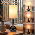 Dimmable Farmhouse Metal Bedside Lamp - View 3