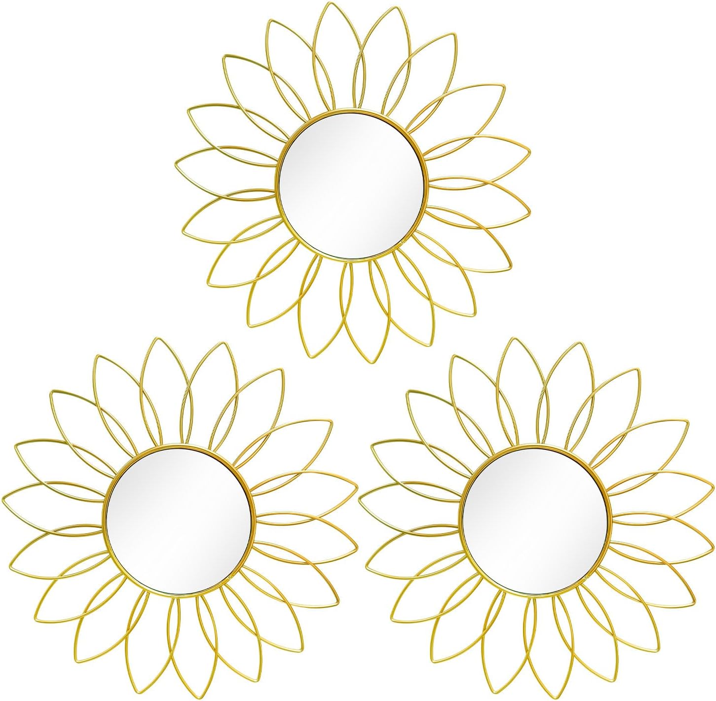 Black Wall Mirror — Gold2