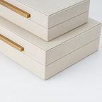 Luxe Beige Storage Basket — Set of 2 - View 2