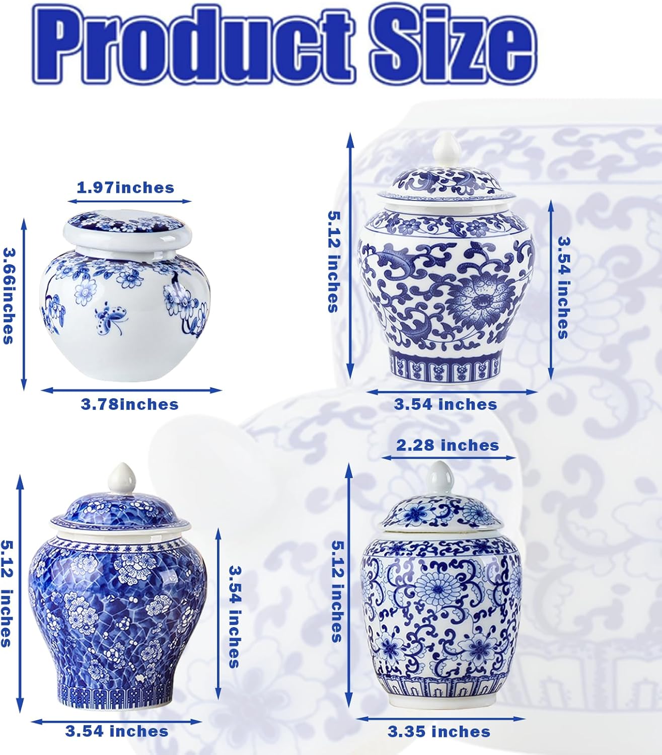 Vintage Ceramic Vase — Set of 4 - View 2