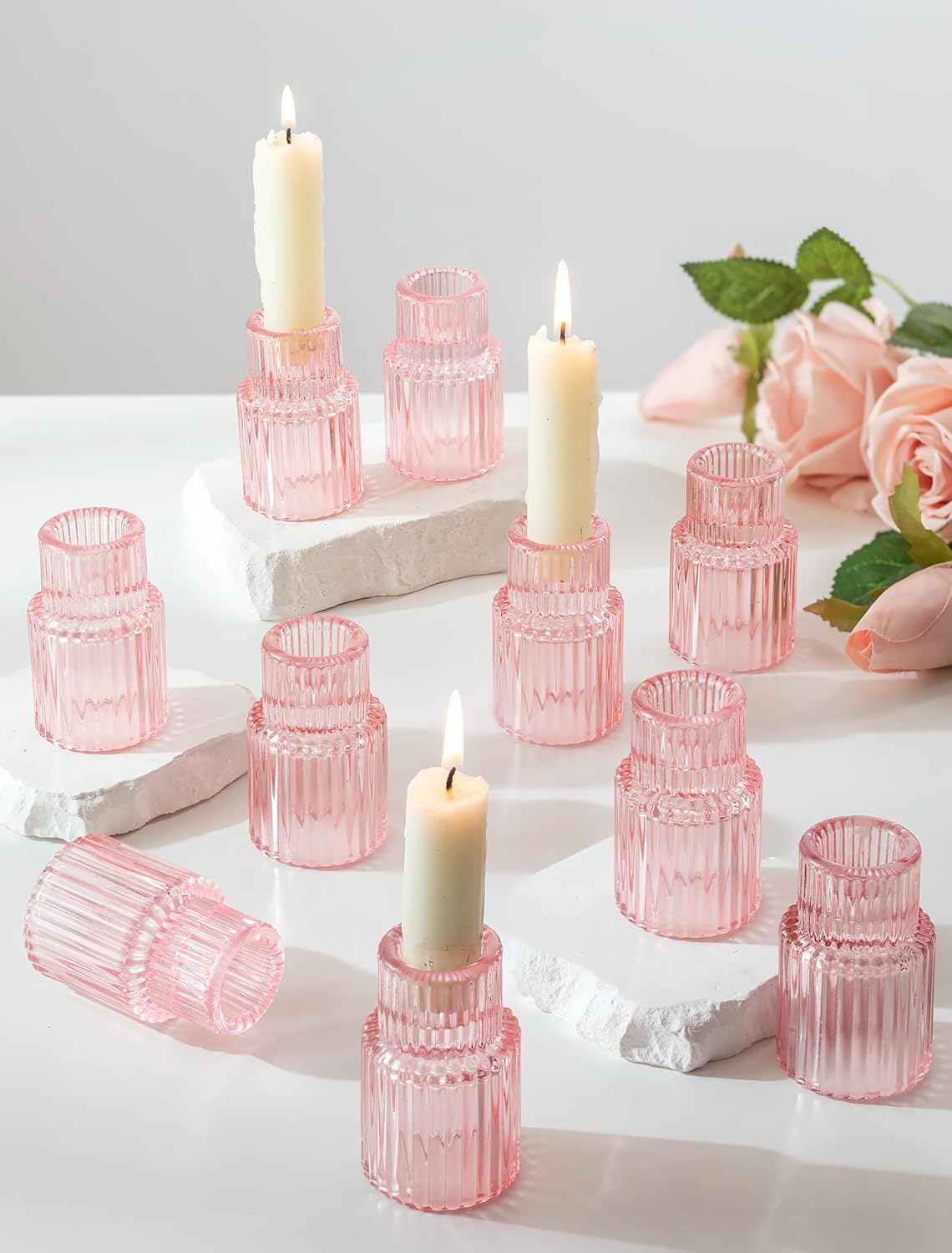Blue Candle — Pink