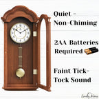 Battery Operated Wood Wall Clock — 26" - View 5