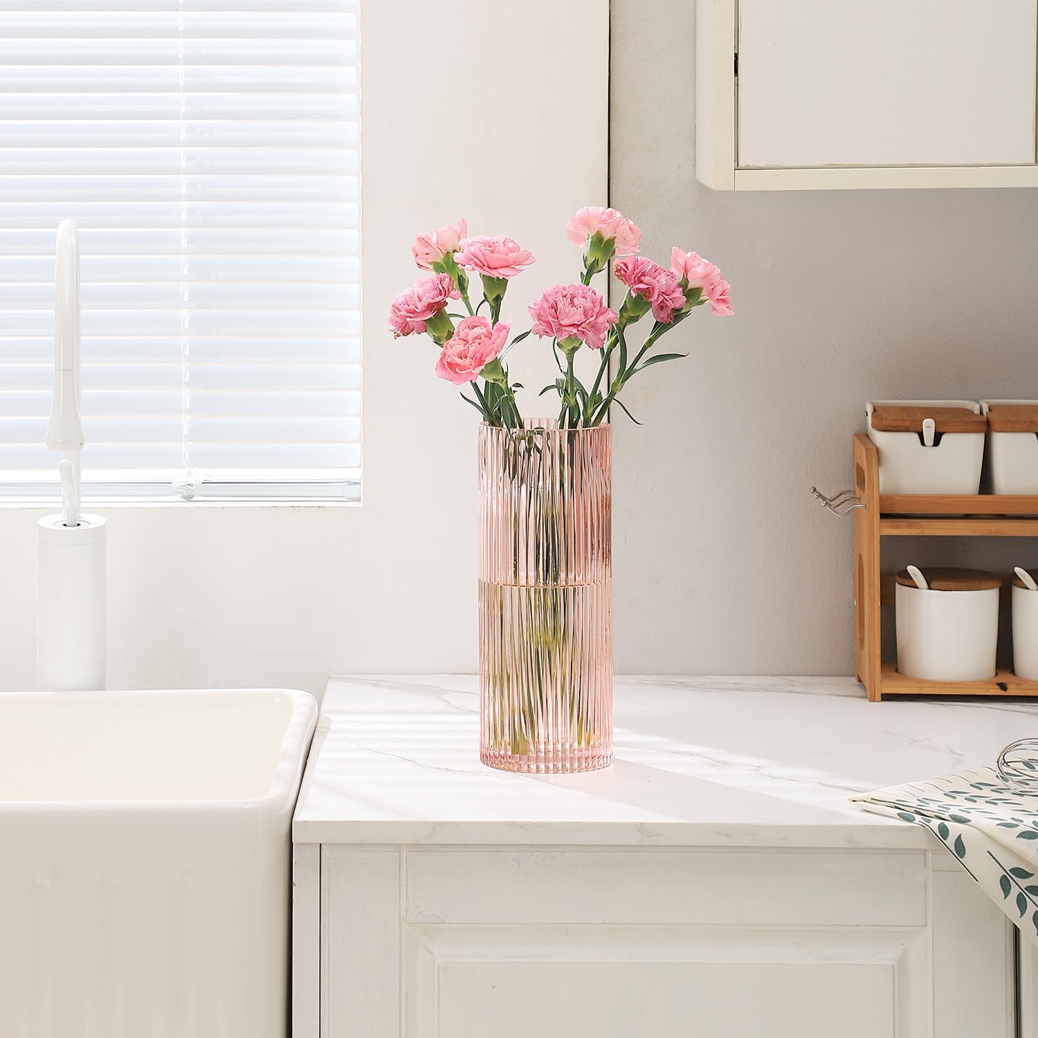 Black Flower Vase — 10" - View 4
