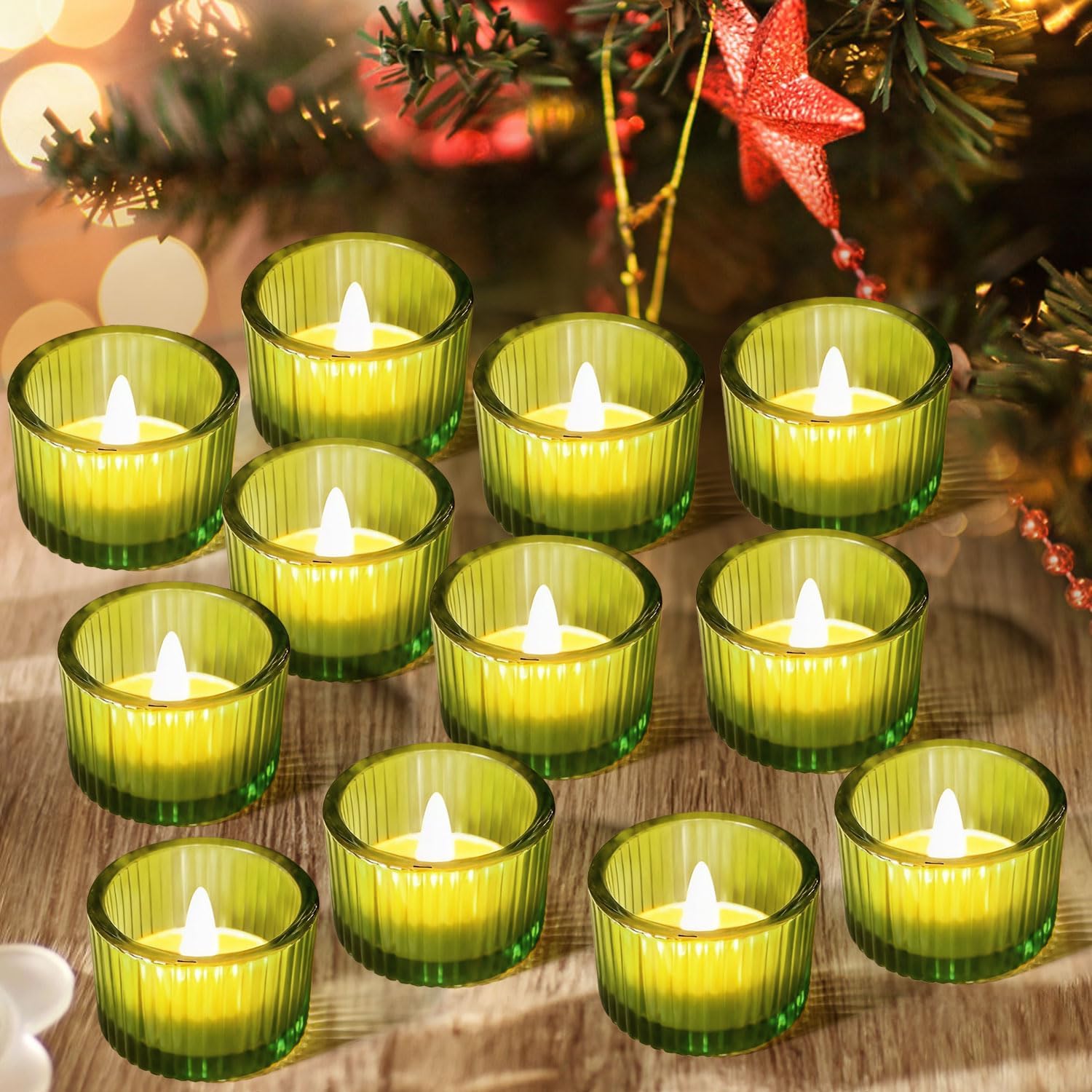 Luxe Black Candle — 2" — Green