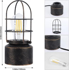 Dimmable Farmhouse Metal Bedside Lamp - View 4