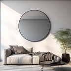 Black Round Mirror — 39" - View 6